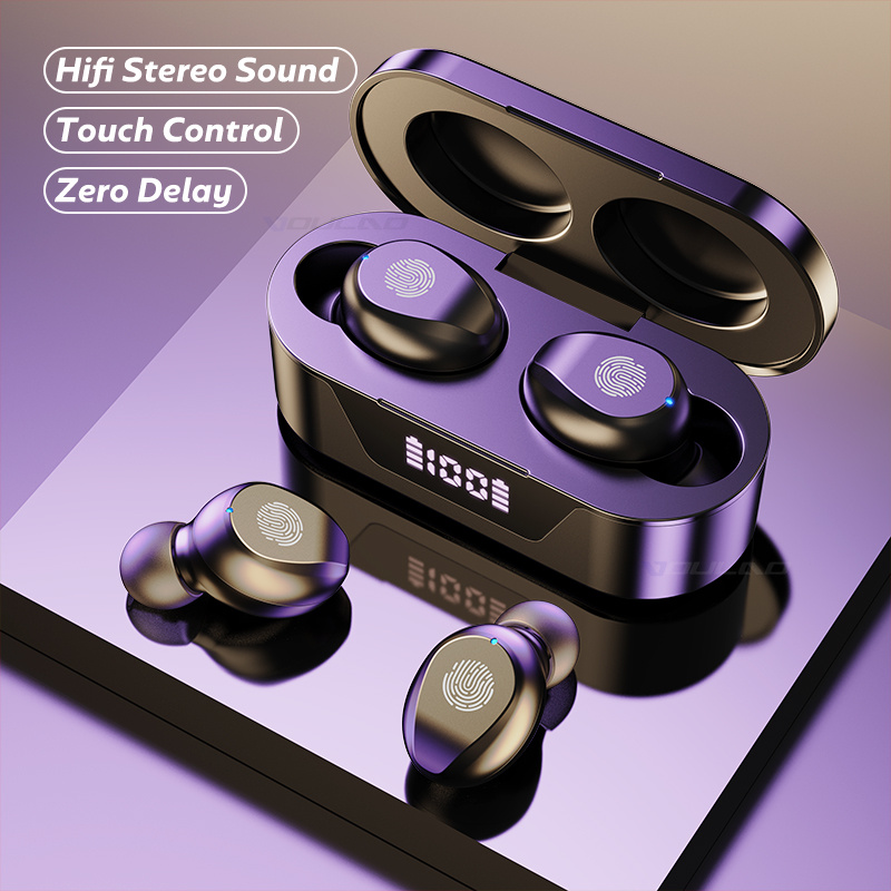 Wireless Bluetooth Headphone Touch Control Earbuds Stereo Sport Waterproof TWS Bluetooth 5.1 Earphones